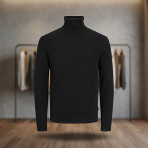 เสื้อสเวตเตอร์ถักกันริ้วรอยและกันหดตัวสุดหรู ปี 2025 ทรงเข้ารูปสำหรับผู้ชาย ดีไซน์ทันสมัย ใส่สบาย ใช้งานได้หลากหลาย สำหรับฤดูใบไม้ร่วงและฤดูหนาว - Product Image 3