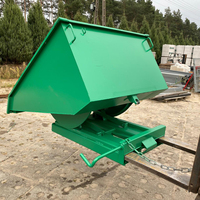 Conteneur auto-vidant empilable personnalisé, nouvelle version, pour recyclage des déchets solides, benne à déchets à crochet, matériau Q235