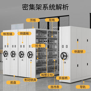 ตู้เก็บเอกสารเคลื่อนที่ซินดาลอง 6 ชั้น ระบบไฟฟ้าอัจฉริยะ สำหรับสำนักงาน โรงพยาบาล - Product Image 3