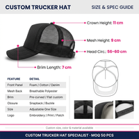Casquette de camionneur pour adulte, personnalisable avec logo, broderie 3D, devant en mousse, dos en maille structurée, commande en gros, livraison rapide, usine OEM