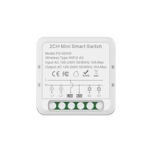CE 인증서 투야 2 웨이 2 갱 2 CH DIY 스위치 미니 블루투스 스마트 릴레이 와이파이 모듈 알렉사 구글 홈 스마트 라이프 앱 - Product Image 1