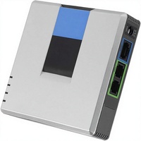 Adaptateur de téléphone Internet VoIP Gateway PAP2T, 2 Ports, avec adaptateur d'alimentation, câble réseau RJ45, protocole SIP V2