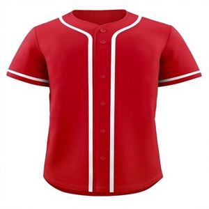 Camiseta de Béisbol Verde de Manga Corta Unisex, Transpirable, de Secado Rápido, Talla Grande, de Poliéster, con Botones al Frente, de Color Sólido, para Todas las Temporadas - Product Image 2
