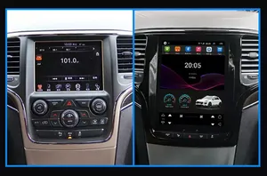 Lettore dvd per auto Android da 10.4 "per Jeep Grand Cherokee 2014-2022 Tesla schermo verticale navigazione GPS stereo Multimedia