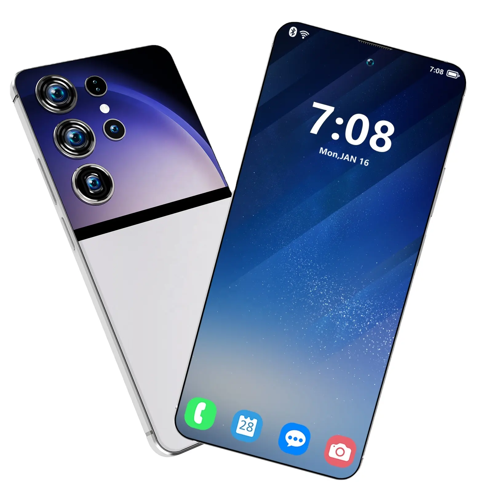 2024 pour le marché africain prix de gros S25 Ultra + Smartphone 7.3 pouces plein écran longue durée de vie de la batterie Gsm 5g téléphone portable S25