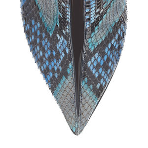 <span class=keywords><strong>Bottines</strong></span> sexy à bout pointu en <span class=keywords><strong>python</strong></span> et serpent pour femmes - Product Image 4