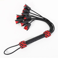 Nueva forma de rosa BDSM SM fetiche juguetes sexuales para pareja cuero Flogger culo azotes látigos