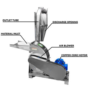 Broyeur à marteaux robuste à haute efficacité, structure stable, entretien facile, largement utilisé pour les aliments pour animaux et le maïs - Product Image 3