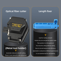 FTTH Fiber Optic Cable Cutting Knife Fiber Optic Tool Set 6C with Power Meter VFL10mw Stripper Fiber Optic Tool Set Tools