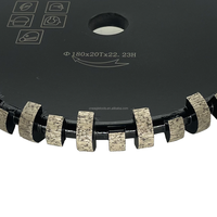 Vente chaude D100-180mm segmenté diamant rainurage roue pour granit/Quartz/béton plein Bullnose rainurage meules