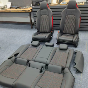 Accessori Auto: Coprisedili Sportivi in Pelle Personalizzati, <span class=keywords><strong>Sedili</strong></span> da Corsa RS6 per <span class=keywords><strong>Audi</strong></span> <span class=keywords><strong>A3</strong></span> A4 A5 A6 A7 Q5 Q7 Q8 Upgrade - Product Image 1