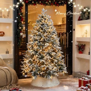 <span class=keywords><strong>Sapin</strong></span> <span class=keywords><strong>de</strong></span> Noël artificiel en épicéa <span class=keywords><strong>de</strong></span> haute qualité, respectueux <span class=keywords><strong>de</strong></span> l'environnement, style <span class=keywords><strong>conte</strong></span> <span class=keywords><strong>de</strong></span> fées, lumières LED blanc chaud, finition en velours recouvert <span class=keywords><strong>de</strong></span> neige - Product Image 6