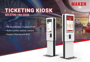 32 Inch Interactive Lottery /Exhibition Hall Automatic Self Service Ticket Printing <strong>Kiosk</strong> - Product Image 5