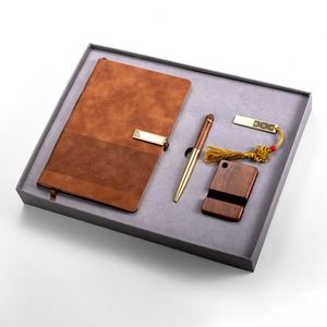Factory Wholesale Ceramic Promotional Gift <b>Set</b> Characteristic <b>Notebook</b> Pen Custom Thanksgiving Graduation Christmas Halloween - Product Image 2