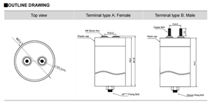 Dmc loạt điện áp cao biến tần DC liên kết phim tụ kim loại trường hợp sản phẩm - Product Image 5