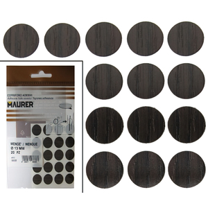 Copri Viti Adesivi Wenge (Confezione Blister da 20) - Product Image 1