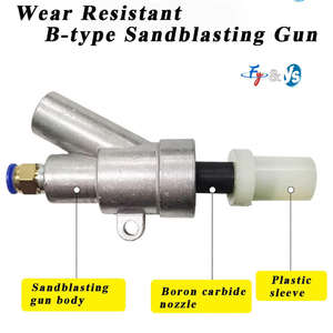 Accesorios para chorro de arena, <span class=keywords><strong>pistola</strong></span> pulverizadora de aleación tipo sifón herramienta de piezas de chorro de arena para chorro de arena, <span class=keywords><strong>pistola</strong></span> de chorro de arena de aire B1 35*20*6 - Product Image 3