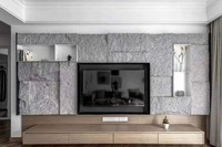 Panneau en pierre artificielle léger, résistant aux intempéries, anti-décoloration, durable pour le jardin, le patio, le revêtement mural extérieur, facile à installer - Pierre PU