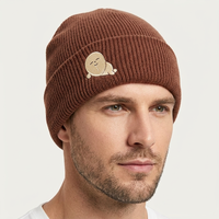 Livraison rapide, bonnet en tricot avec broderie personnalisée, logo IP, broderie IP créative personnalisée, bonnet d'hiver en tricot
