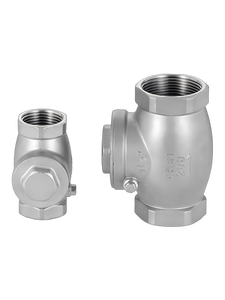 304 Stainless Steel Manual Swing <strong>Check</strong> <strong>Valve</strong> Internal Threaded Horizontal One-Way <strong>Valve</strong> for Water - Product Image 2