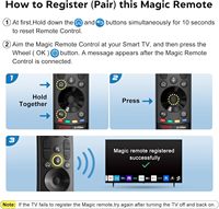 AN-MR24GA Télécommande vocale magique pour LG-TV - Remplacement de la télécommande Magic Remote MR21 MR22 MR23 avec fonction de reconnaissance et de pointeur
