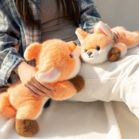 Almohada de Peluche de Zorro, Suave y Esponjosa, Muñeco de Peluche de Zorro, Cojín de Peluche de Zorro para Dormir y Abrazar, Decoración para el Hogar, Sofá y Dormitorio