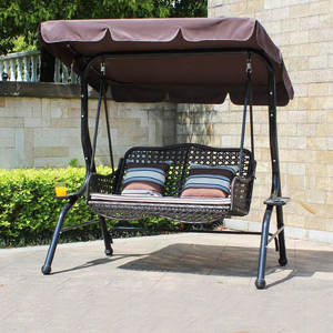 Cadeira de Balanço Suspensa de Aço e Ferro para Jardim e Pátio Externo, À Prova d'Água para Adultos - Product Image 2