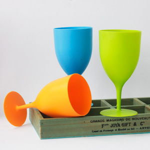 <span class=keywords><strong>Verre</strong></span> à vin en plastique 350ml, gobelets de <span class=keywords><strong>couleur</strong></span> jetables 6 PP <span class=keywords><strong>verre</strong></span> givré tasses hautes - Product Image 2