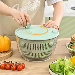 Escurridor de Ensaladas y Lavador de Frutas con Cuchillas de Acero Inoxidable, Apto para Lavavajillas, Tazón para Lavar Frutas, Colador, Limpiador de Ensaladas, Lechuga y Verduras - Product Image 1