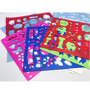 <span class=keywords><strong>Pochoir</strong></span> de lettres en plastique écologique, personnalisé, nouveau Design, bricolage, peinture artistique, modèles de dessin, pour enfants, pièces - Product Image 6