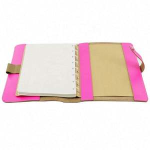 Bloc de notas de cuero negro <span class=keywords><strong>coach</strong></span>, Cuaderno Diario con portalápices, 28 piezas - Product Image 3