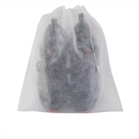 Vente flash : 300 sacs à chaussures non tissés - Sacs de rangement jetables anti-poussière avec cordon de serrage pour événements de mariage/hôtel/spa
