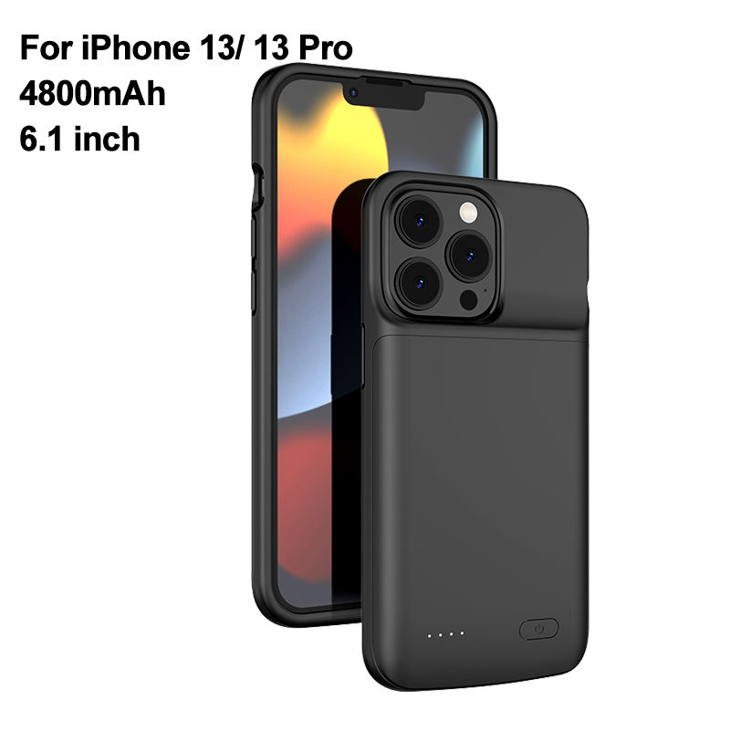 สีดำสำหรับ iPhone 14 pro/ 14/13 pro/ 13 (4800mAh)