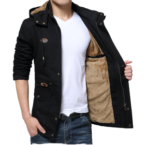 Veste coupe-vent décontractée en polaire pour homme, taille M-5XL, nouvelle collection automne-hiver, longueur moyenne, service OEM, polyester - Product Image 2