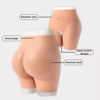 Leggings taille haute sans couture pour femmes grandes tailles, avec rembourrage fessier en silicone doux, finesse optimale, antibactérien, respirant, élégant