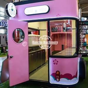 BBQ Mobile Kitchen Trailer Fully Equipped Stainless Steel Food Truck GPS Tracking Hotdog Baked Potatoes Ice Cream Fast Food - Product Image 4