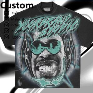 เสื้อยืดผู้ชายผ่านกระบวนการเป็นกรดแบบย้อนยุคพิมพ์ลายกำหนดเองได้ - Product Image 5