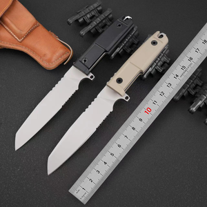 Cuchillo de Bolsillo Táctico de Acero Inoxidable con Mango de Goma de Alta Calidad ER, Personalizable OEM, para Supervivencia al Aire Libre, 1 Año de Garantía - Product Image 1