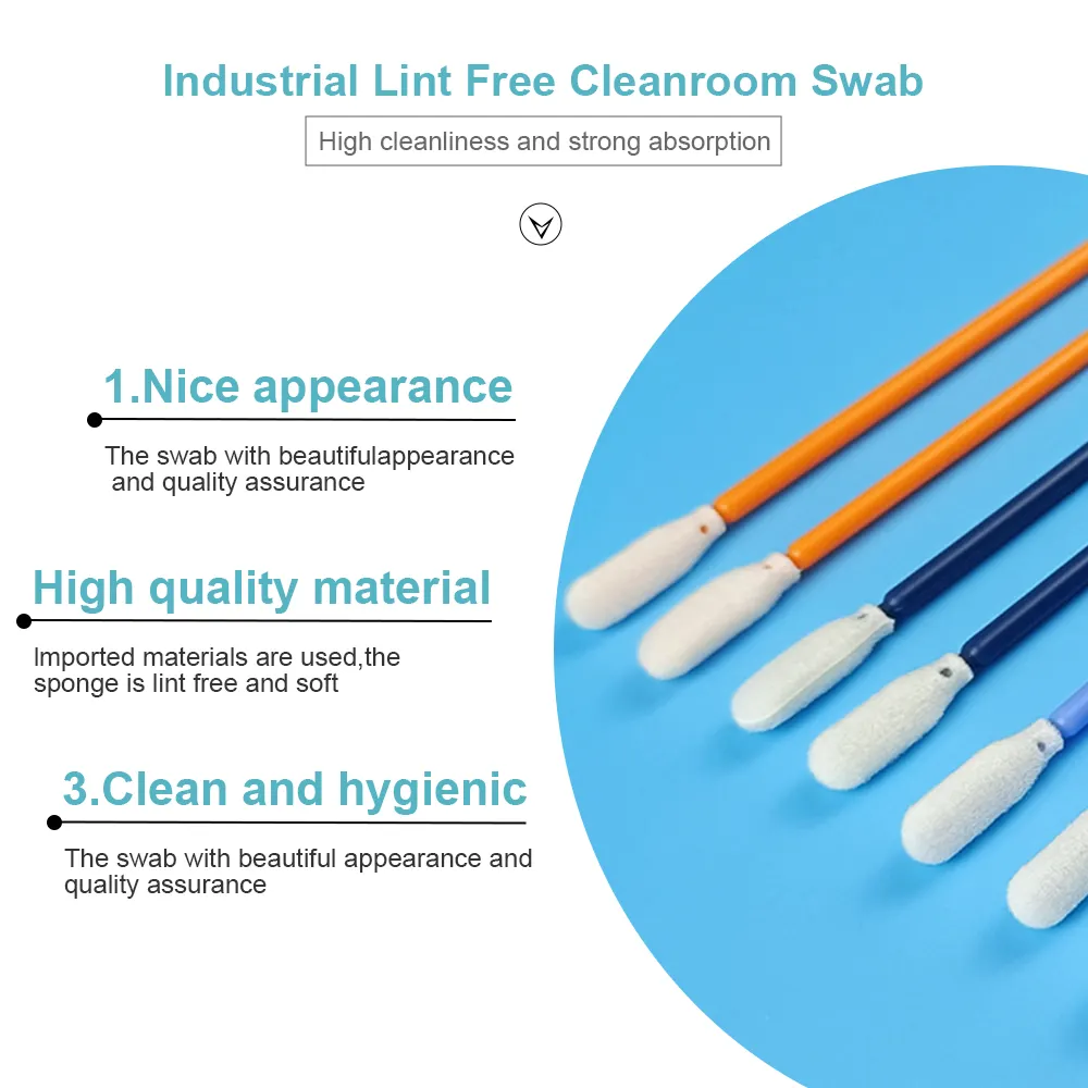 Clean Foam Swab Lint Free 707 Printhead Cleaning Rectangle Head Industrial Cleanroom Foam Swab For Inkjet Printer Head