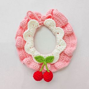 Bufandas/cintas para el cuello tejidas para gatos y perros, baberos/ponchos de Año Nuevo, baberos para mascotas, regalos navideños, Bichón Frisé azul y blanco - Product Image 3