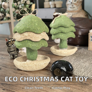 Jouets pour chats naturels et frais à la menthe, bâtonnets de nettoyage dentaire en bois de nœud d'arbre pour Noël, bâtonnets à mâcher pour le nettoyage des dents et jouets auto-amusants pour chats - Product Image 5