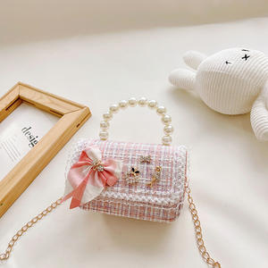 Neue Modische Kindertasche Niedliche Mini Vielseitige Prinzessinnen-Perlenhandtasche Umhängetasche - Product Image 3