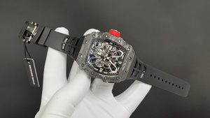 Orologio Automatico Sportivo di Alta Gamma per Uomo con <span class=keywords><strong>Rotore</strong></span> Geometrico Regolabile Cassa in Fibra di Carbonio Offerta Natalizia Rm3503 Orologio da Uomo - Product Image 4