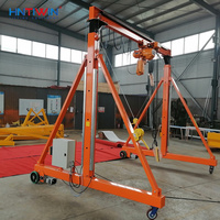 Grue portique électrique portable réglable en hauteur HNTIWIN, prix usine, certifiée CE, 3t, 5t, 10t