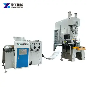 Aluminum Foil Food Container Making Machine Production Line with Moulds for Dish and Lid