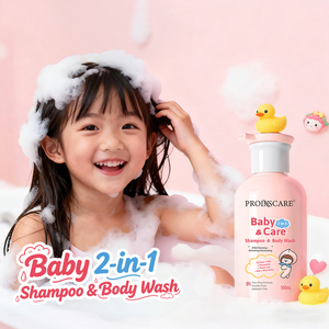 Bagnoschiuma e <span class=keywords><strong>Shampoo</strong></span> 2-in-1 Senza Lacrime, Ipoallergenico per Pelli Sensibili, Gel Doccia Idratante per Bambini e Neonati - Product Image 1