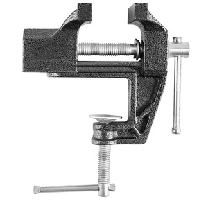 Mini étau d'établi Xi'an avec base pivotante à 360 degrés et mâchoires lisses pour usage sur établi de bricolage - Product Image 1