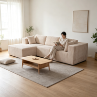 Canapé modulaire compressé en tissu pour salon, avec mémoire de forme, pour chaise longue et rembourrage sous vide