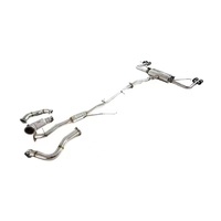 Échappement Catback en Acier Inoxydable TLS Performance pour Lexus NX200/NX300 2.0T 2.5 (2014+), Downpipe à Valve, Épaisseur 1.5mm, Poli Miroir