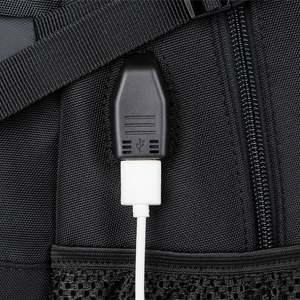 Mochila multifunción para ordenador portátil de viaje al por mayor Mochila De Negocios impermeable de PU y Oxford de gran capacidad con puerto de carga USB - Product Image 6